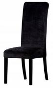 Pokrowce na meble - Pokrowiec krzesło czarny welurowy wysokie oparcie [21a7] - miniaturka - grafika 1