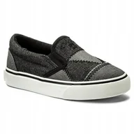Espadryle damskie - Espadryle dziecięce czarne szare BIG STAR AA374055 R. 28 - miniaturka - grafika 1