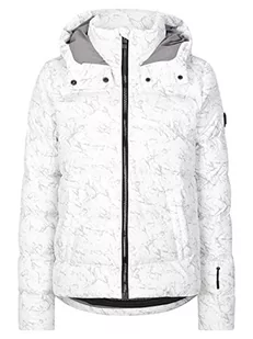 Ziener Damska kurtka narciarska TUSJA na czas wolny, sport, ciepła, wodoszczelna, Micro Down, marmurowy szary camo, 42 - Kurtki damskie - miniaturka - grafika 1