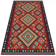 Dywany - Modny dywan winylowy Kolorowe trójkąty retro 150x225 cm - miniaturka - grafika 1