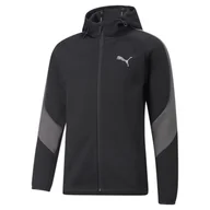 Bluzy sportowe męskie - Bluza dresowa męska Puma EVOSTRIPE FZ - miniaturka - grafika 1