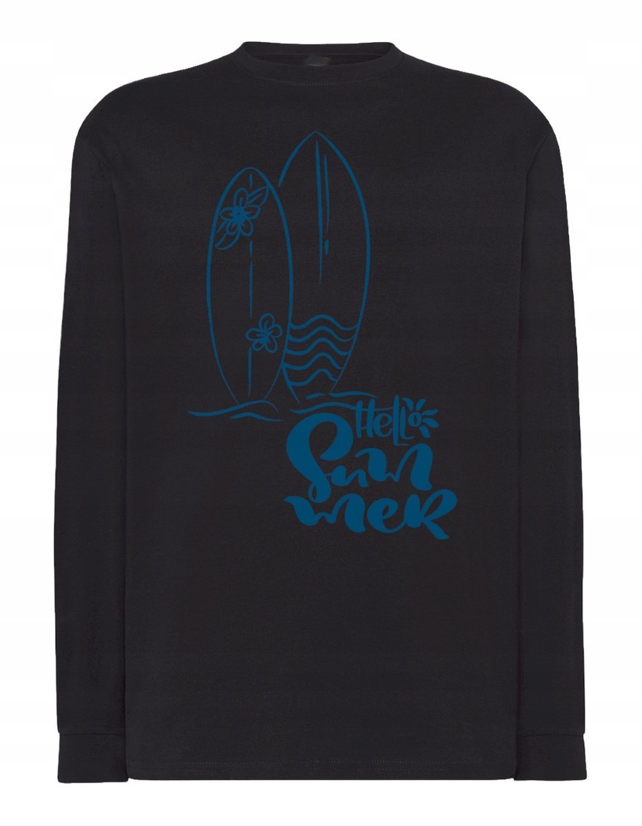 Longsleeve wakacyjny nadruk Hello Summer r.XL