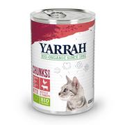 Mokra karma dla kotów - Yarrah Bio kawałeczki, 1 x 405 g - Biokurczak i biowołowina z biopokrzywą i biopomidorami w sosie - miniaturka - grafika 1