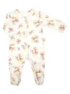 Pajacyki dla niemowląt - Dziewczęcy Pajac bawełniany Kwiaty Nicol,r.86 - miniaturka - grafika 1