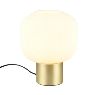 Stołowa lampka nocna DIVA 519800108 Trio bańka kula do salonu złoty biały czarny - Lampy stojące - miniaturka - grafika 1