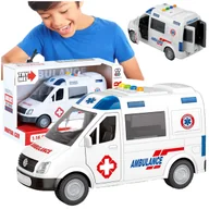 Samochody i pojazdy dla dzieci - AMBULANS KARETKA DLA DZIECI POGOTOWIA ZABAWKA (ŚWIATŁA I DŹWIĘKI) AUTO SAMOCHÓD - miniaturka - grafika 1
