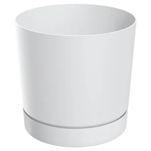 Doniczka Tubo 15cm biała gładka Prosperplast - Donice - miniaturka - grafika 1