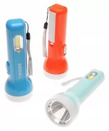 Latarki - Latarka Na Baterie 1W Led Cob Lampka 2206 - miniaturka - grafika 1