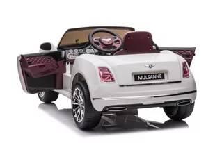 Auto Na Akumulator Bentley Mulsanne Biały - Tory, garaże, parkingi - miniaturka - grafika 3