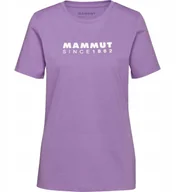 Koszulki i topy damskie - Mammut Koszulka Damska Core Logo Lavandin - miniaturka - grafika 1