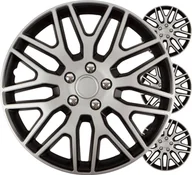 Kołpaki samochodowe - Kołpaki samochodowe 4szt. komplet dakar czarno srebrne 15" cali color box - miniaturka - grafika 1