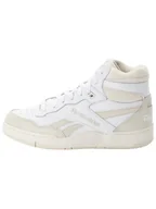 Trampki damskie - Reebok Skórzane sneakersy "BB 4000 II MID" w kolorze biało-beżowym - miniaturka - grafika 1