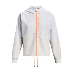 Damska Kurtka UNDER ARMOUR WOVEN FZ JACKET 1369889-100 – Biały - Kurtki damskie - miniaturka - grafika 1