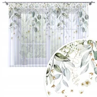 Firany - FIRANA GOTOWA WOAL 300X160 BARWIONA WZÓR NA ŻABKI TAŚMIE FIRANY 376 - miniaturka - grafika 1