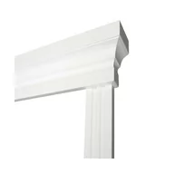 Akcesoria do drzwi - Korona dekoracyjna do ościeżnicy regulowanej dwuskrzydłowa 60+40 biały Voster 5901700190099 - miniaturka - grafika 1