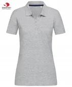 Koszulki i topy damskie - Damska Koszulka POLO Bez Nadruku STEDMAN ST9150 Jakość SZARA Rozmiar: XL - miniaturka - grafika 1