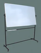 Tablice i flipcharty - Tablica obrotowa mobilna biała ceramiczna 120x100cm - miniaturka - grafika 1