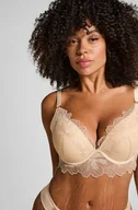 Biustonosze - Hunkemöller Usztywniany biustonosz push-up z fiszbinami Emilia Żółty - miniaturka - grafika 1