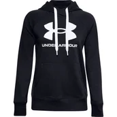 Bluzy damskie - Bluza Damska Under Armour Rival Fleece Logo Hoodie Głęboka Czerń 1356318 001-Xxl - miniaturka - grafika 1