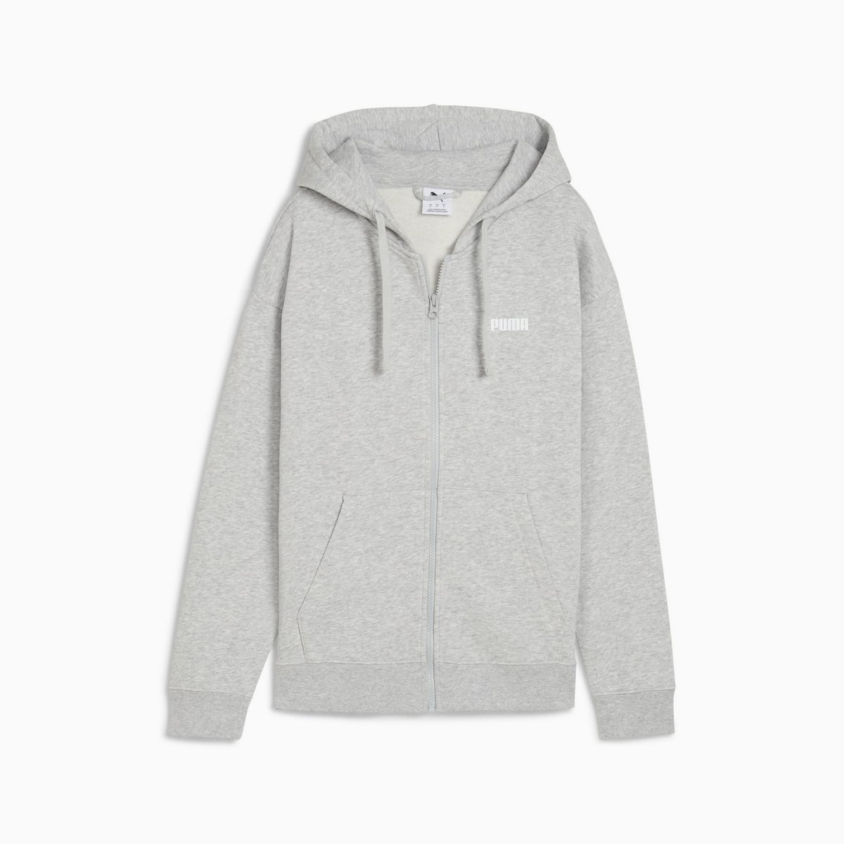 Bluza z kapturem damska Puma ESS SMALL LOGO FZ TR szara 68832704 r XS