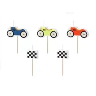 Urodziny dla dorosłych - PartyDeco Świeczki urodzinowe Autka 2-3cm - miniaturka - grafika 1