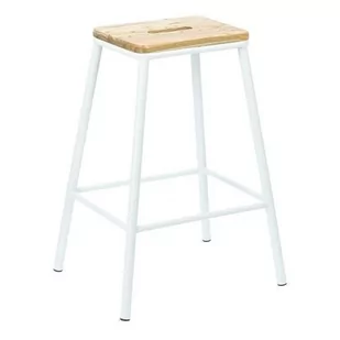 Intesi Stołek barowy Seattle White F-179156 - Taborety i hokery - miniaturka - grafika 1