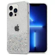 Etui i futerały do telefonów - Pokrowiec Do Apple iPhone 13 PRO MAX Etui w Przezroczysty z Brokatem Glitter Obudowa Case Cover TPU Cadorabo - miniaturka - grafika 1