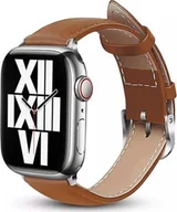 Akcesoria do smartwatchy - Crong Crong Noble Band - Pasek z naturalnej skóry do Apple Watch 42/44/45/49 mm Mokka - miniaturka - grafika 1