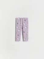 Spodnie i spodenki dla dziewczynek - Reserved - Bawełniane legginsy Hello Kitty - brudny róż - miniaturka - grafika 1
