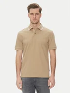 Koszulki męskie - BOSS Polo H-Prout 59 50527650 Beżowy Regular Fit - miniaturka - grafika 1