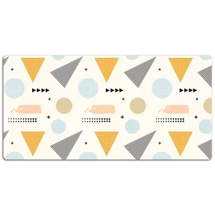 Duża podkładka na biurko Kolorowe kształty 120x60cm, Dywanomat - Podkładki na biurko - miniaturka - grafika 1