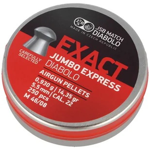 Śrut JSB Exact Jumbo Express 5.52mm 250szt (546277-250) - Amunicja do wiatrówek - miniaturka - grafika 1
