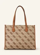 Torebki damskie - Guess Torba Shopper Silvana braun - miniaturka - grafika 1