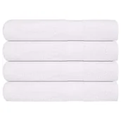 Ręczniki - vidaXL Ręczniki do sauny, 4 szt., białe, 80x200 cm, bawełna 100% - miniaturka - grafika 1