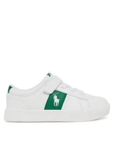 Polo Ralph Lauren Sneakersy Frazier Ps RL02446102 Biały - Buty dla dziewczynek - miniaturka - grafika 1