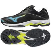 Koszykówka - Mizuno "BUTY MIZUNO WAVE LIGHTNING Z6 BLACK / BLUE ATOLL / SAFETY YELLOW (V1GA200023)" V1GA200023 - miniaturka - grafika 1