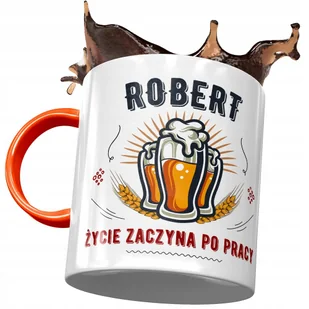 Kubek Pomarańczowy dla Roberta Kolegi na Prezent z Nadrukiem ze Zdjęciem + Opakowanie na prezent (wzór 02) - Kubki Kubek Pomarańczowy dla Roberta Kolegi na Prezent z Nadrukiem ze Zdjęciem + Opakowanie na prezent (wzór 02) - Kubki - miniaturka - grafika 1