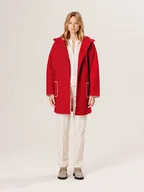 Płaszcze damskie - Rodier Wełniany płaszcz w kolorze czerwonym - miniaturka - grafika 1