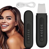 Pozostałe urządzenia kosmetyczne - PEELING KAWITACYJNY ION BEAUTY Ultradźwiękowy EMS 24K IPX5 4 TRYBY CZARNY - miniaturka - grafika 1