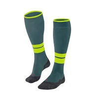 Skarpetki damskie - FALKE Mężczyźni Skarpety do wędrówek TK Compression M KH wełna materiał funkcyjny kompresyjne 1 Para, Zielony (Amazonia 7676) - Obwody łydek W4, 39-42 - miniaturka - grafika 1