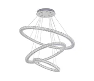 Lampy sufitowe - LED Żyrandol ściemnialny na lince LED/210W/230V 3000-6500K srebrny + pilot - miniaturka - grafika 1