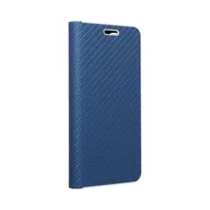 Etui i futerały do telefonów - Forcell Kabura LUNA Book Carbon do SAMSUNG Galaxy A12 niebieski - miniaturka - grafika 1