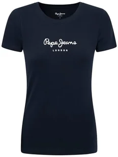 Pepe Jeans Koszulka damska New Virginia Ss N, Niebieski (Dulwich), S - Koszulki i topy damskie - miniaturka - grafika 1