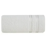 Ręczniki - Ręcznik bawełniany, 70x140, biały z bordiurą, R175-01 - miniaturka - grafika 1