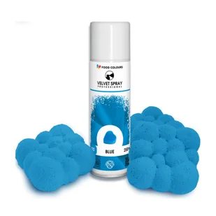 Food Colours Velvet Spray Blue 250ml - Dodatki do ciast w proszku - miniaturka - grafika 1