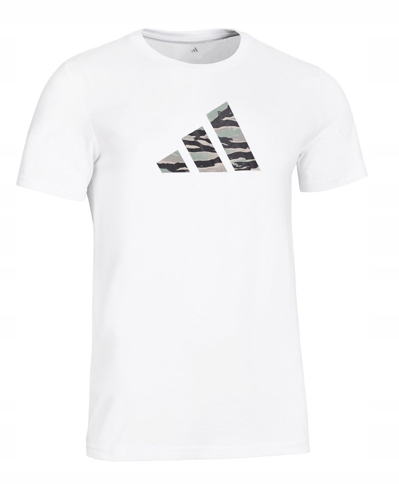 ADIDAS MĘSKA KOSZULKA BAWEŁNIANA T-SHIRT CODES CAMO BIAŁA / rozm. 4XL
