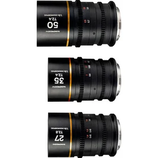 Obiektyw Venus Optics Zestaw obiektywów Laowa Nanomorph 27 mm, 35 mm, 50 mm S35 Amber do Sony E - Obiektywy - miniaturka - grafika 1