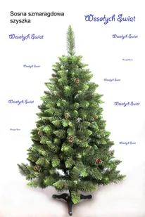 Choinka Sztuczna Sosna Szmaragdowa Szyszka 120 cm / LECHBET - Choinki - miniaturka - grafika 1