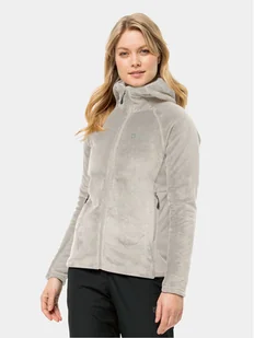 Jack Wolfskin Polar Rotwand Hooded Fz 1710742 Szary Regular Fit - Odzież trekkingowa damska - miniaturka - grafika 1