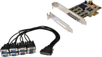 Kontroler Exsys EXSYS EX-44388 Karta PCI Express 8x szeregowa RS-232 kabel ze złączem 8x 9pin
